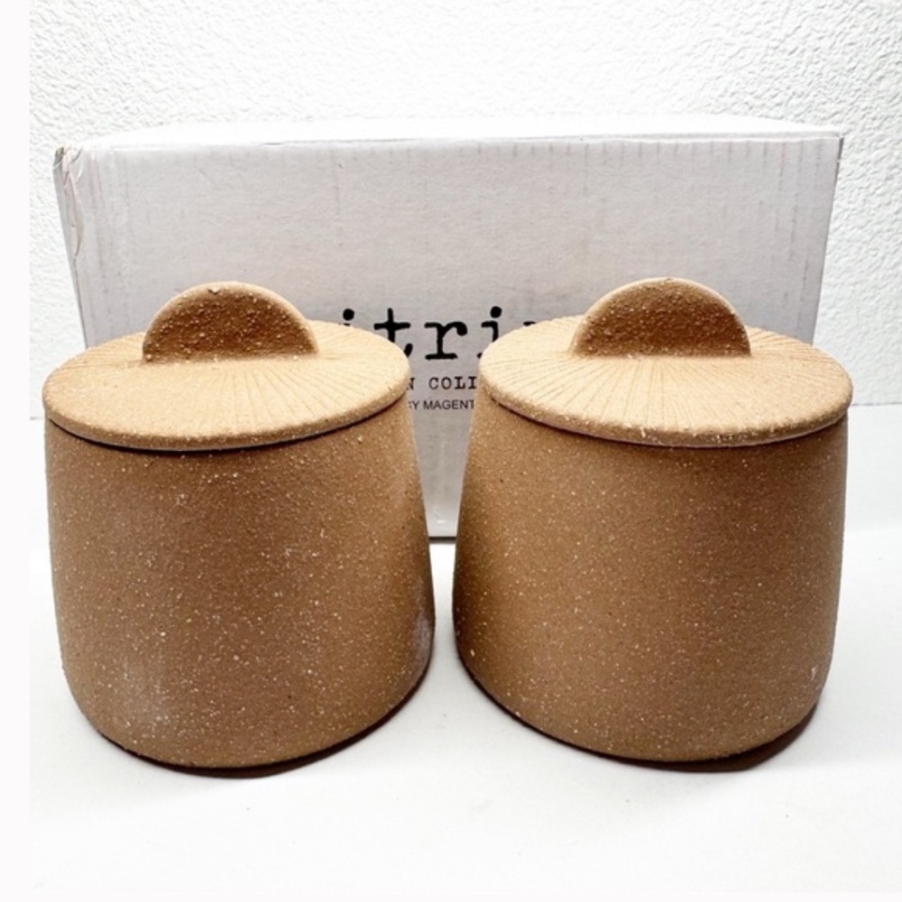 NEW Citrine Canyon Collection Earthenware Spice Jars